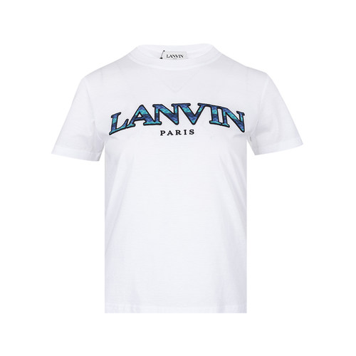 LANVIN女士全棉短袖T恤
