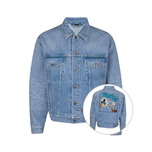 迪士尼唐老鸭刺绣图案翻领牛仔外套男 Disney GUCCI古驰
