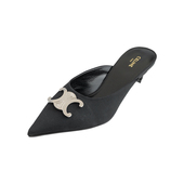 女2026年新品 CELINE赛琳女士Triomphe尖头一脚蹬包头拖鞋 单鞋 推广