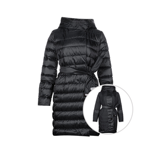 MaxMara麦丝玛拉女士中长款 女推选XY 系带排骨鹅绒保暖羽绒服冬季