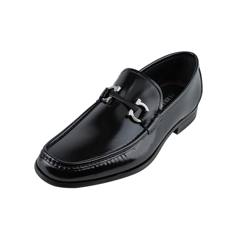 FERRAGAMO扣环乐福鞋男士