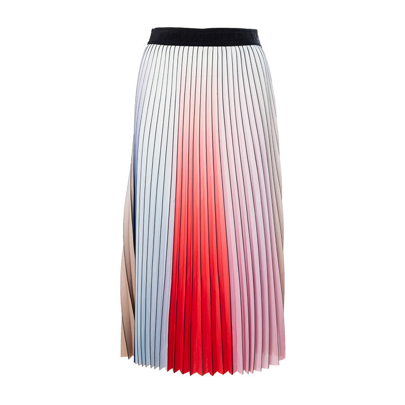 Karl Lagerfeld卡尔·拉格斐渐变松紧百褶女士半身裙21年春季新款|msdalam kategori Butik wanita / wanita, skirt - dari Buy2taobao.com untuk memberikan perkhidmatan ejen Taobao profesional membeli