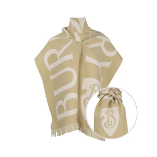 Burberry博柏利女士经典LOGO羊毛绒线围巾女2025秋冬新款