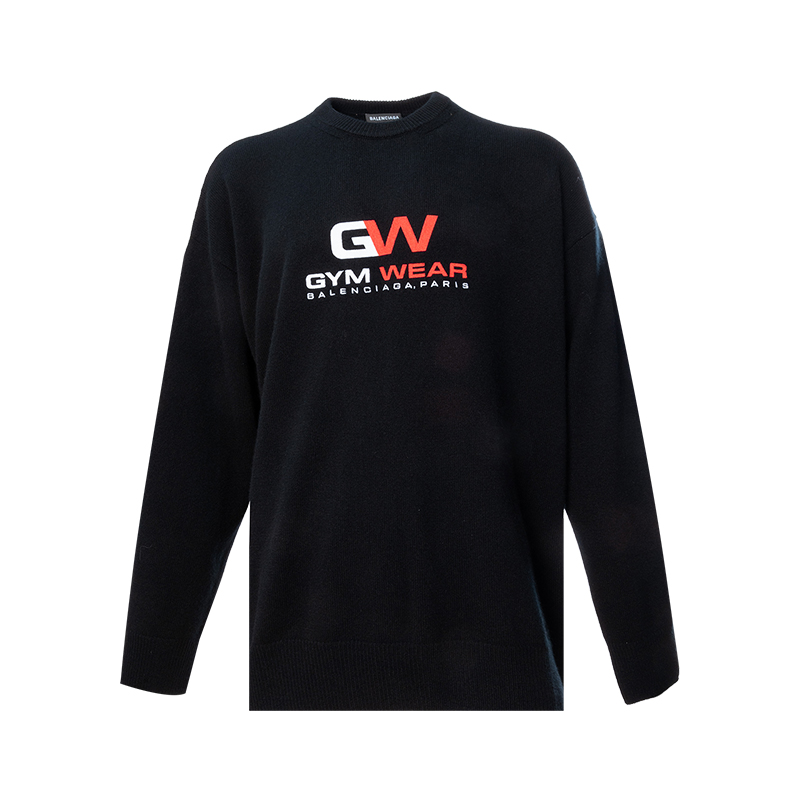 Balenciaga男士圆领长袖毛衣
