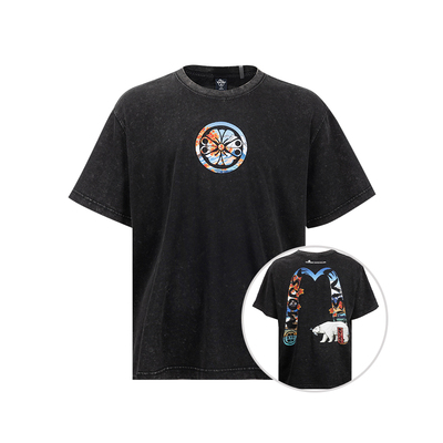 慕斯纳可男士刺绣全棉短袖T恤