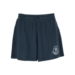 Moncler蒙口女士休闲短裤 女推选XY 松紧腰抽绳宽松运动裤