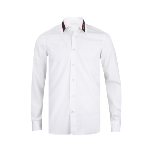 男推选XY Logo饰带衬衫 Alexander McQueen亚历山大麦昆男士