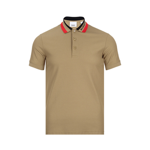 男推选XY POLO衫 Burberry博柏利男士 纯色合身翻领全棉短袖