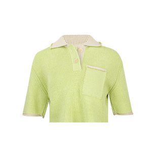 JACQUEMUS女士休闲翻领短款针织衬衫女春夏精选XY