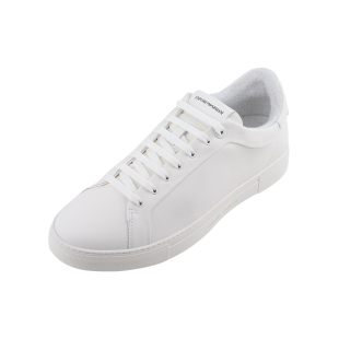 春秋新款 EMPORIO 男士 logo印花皮质运动鞋 ARMANI阿玛尼男经典