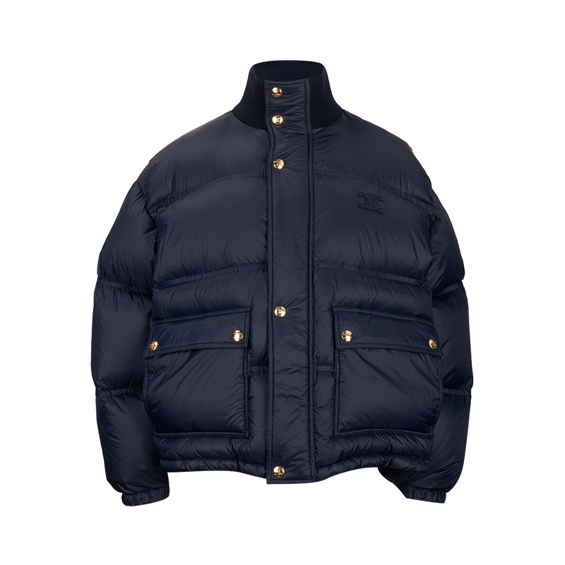 CELINE赛琳女士经典立领长袖拉链羽绒服女冬2025年新款