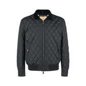 棉服男冬款 Burberry博柏利男士 灯芯绒衣领绗缝尼龙拉链长袖