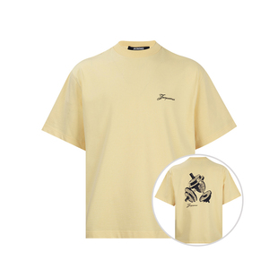 Jacquemus男士印花套头圆领短袖T恤男推广2026年新品