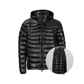 经典 Hugo Boss雨果博士男士 logo连帽排骨保暖羽绒服男2026年新XY