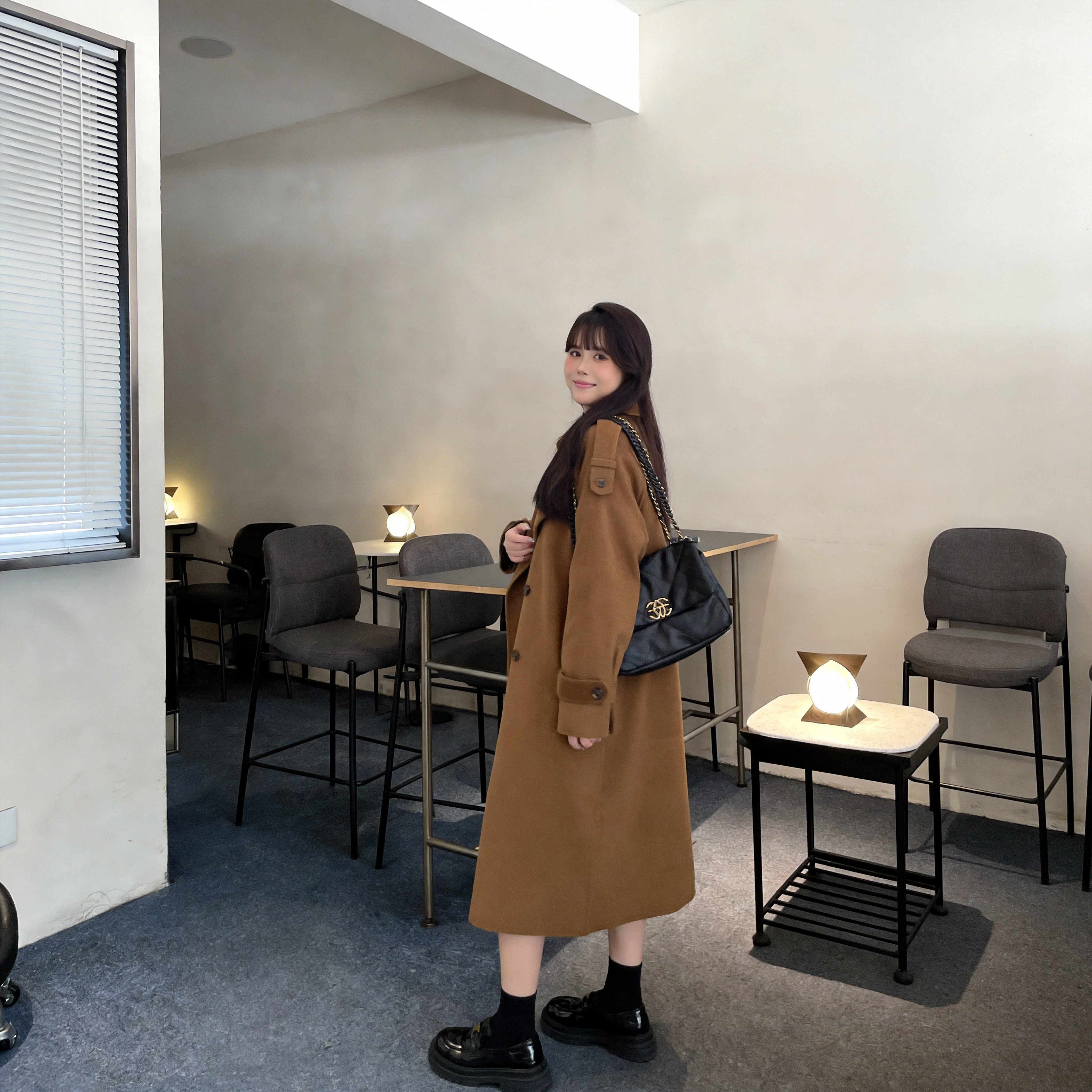 慕翎大码女装2026年秋冬新款大衣胖mm洋气减龄女宽松显瘦毛呢外套