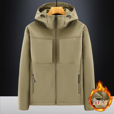 户外软壳衣男春秋季冲锋衣外套
