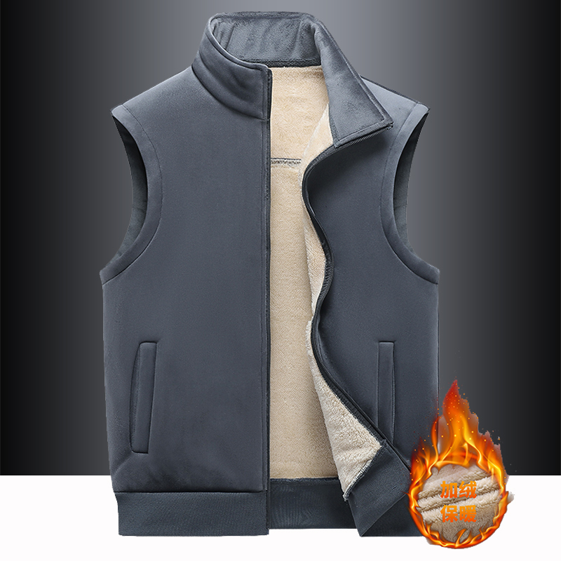 加绒加厚 保暖防风 拉链口袋