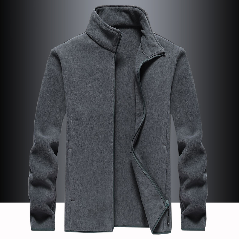 抓绒卫衣男防风立领摇粒绒休闲