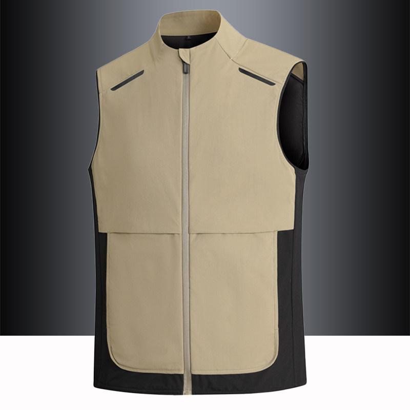 户外马甲男春秋季背心外套宽松大码防风防水速干无袖运动立领坎肩,男装,常规马甲,淘宝优惠券,粉丝福利购,淘宝优惠卷