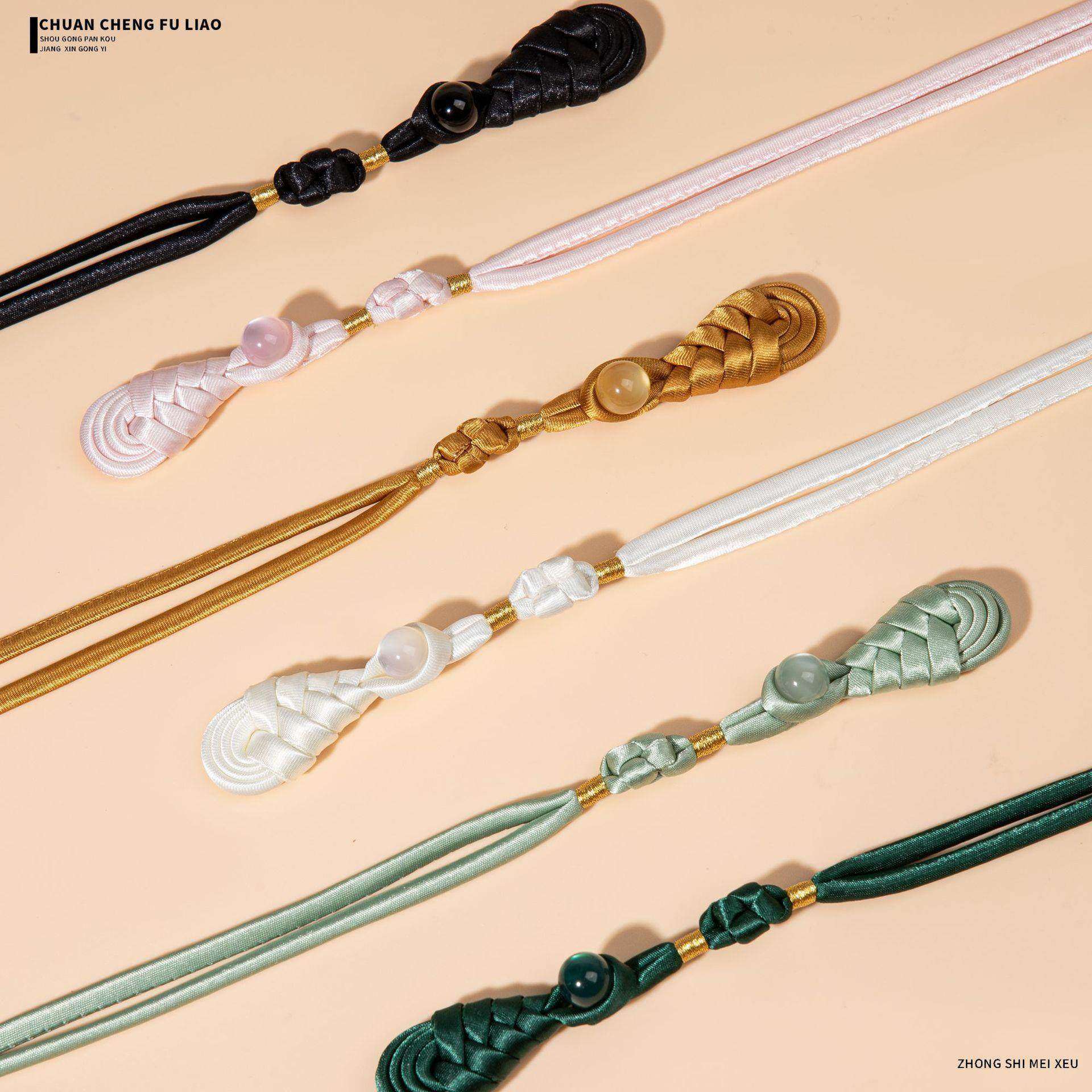 旗袍盘扣手工编织绕线琵琶长尾辫子布扣唐装汉服国风服盘扣,居家布艺,纽扣,淘宝优惠券,粉丝福利购,淘宝优惠卷