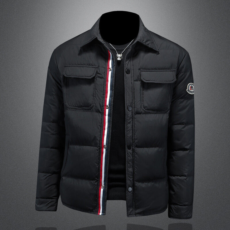 冬季轻薄款翻领羽绒服保暖外套