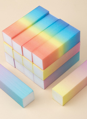 5pcs Nail Art  Files Sponge Polishing Buffer Block 4 Sides