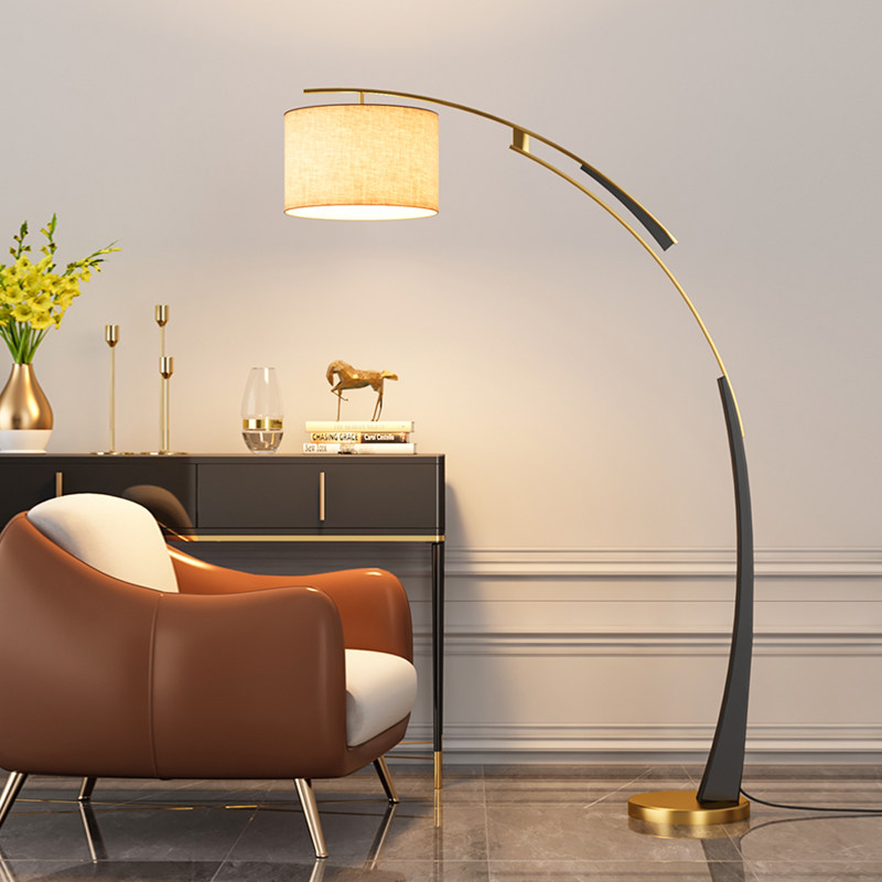 客厅落地灯现代简约大气轻奢钓鱼灯沙发装饰设计感艺术灯立式台灯