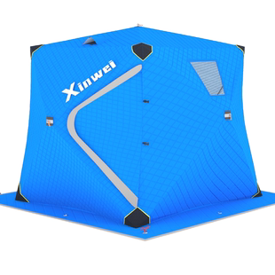 冬钓帐篷保暖防寒专用加厚钓鱼屋防风户外野营冰钓装备冬季棉帐篷