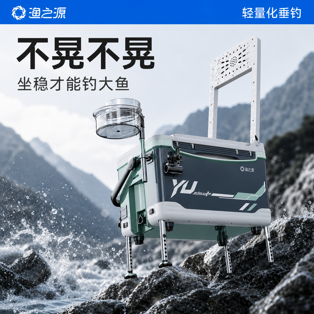 渔之源钓箱2026新款钓箱全套加厚多功能超轻钓鱼箱野钓专用保温箱