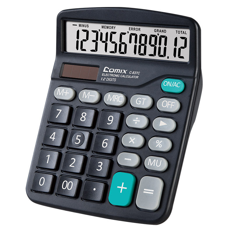 QIXIN 계산기 음성 컴퓨터 사무실 회계 음성이 포함된 특수 계산기 대형 버튼 대형 스크린 사무용품 대형 계산 기계 여성 다기능 귀여운 트럼펫 소형 학생 사용