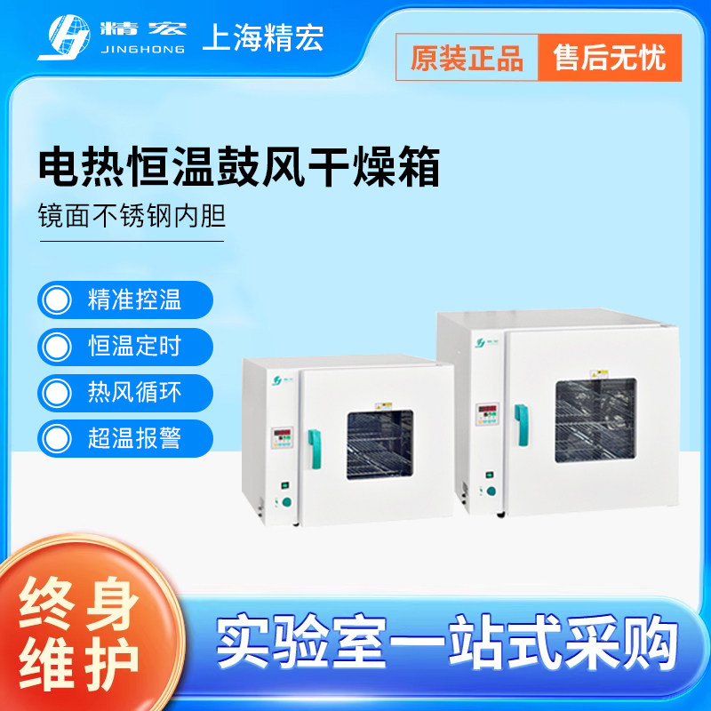 上海精宏DHG电热恒温鼓风干燥箱实验室烘箱工业烤箱烘干箱试验箱