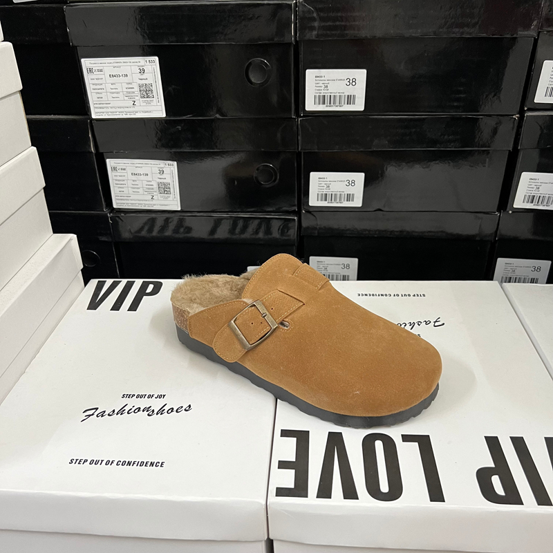 专g撤柜断码捡漏休闲圆头厚底内增高皮带扣勃肯女一脚蹬半拖