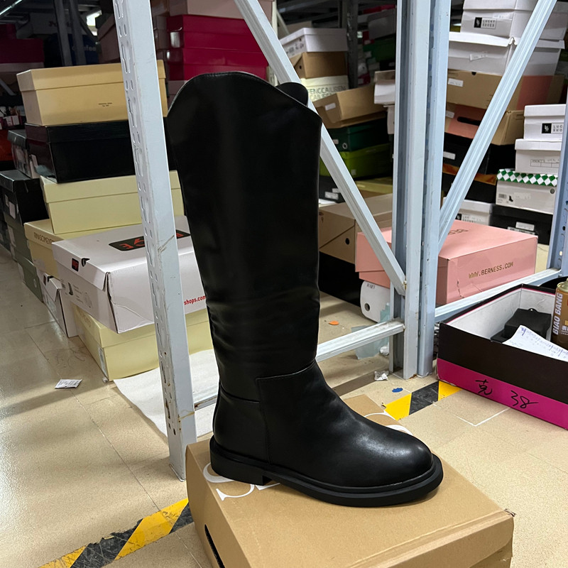 英伦风复古时尚女鞋圆头低跟套筒冬季切尔西靴瘦瘦长筒靴,女鞋,切尔西靴,淘宝优惠券,粉丝福利购,淘宝优惠卷