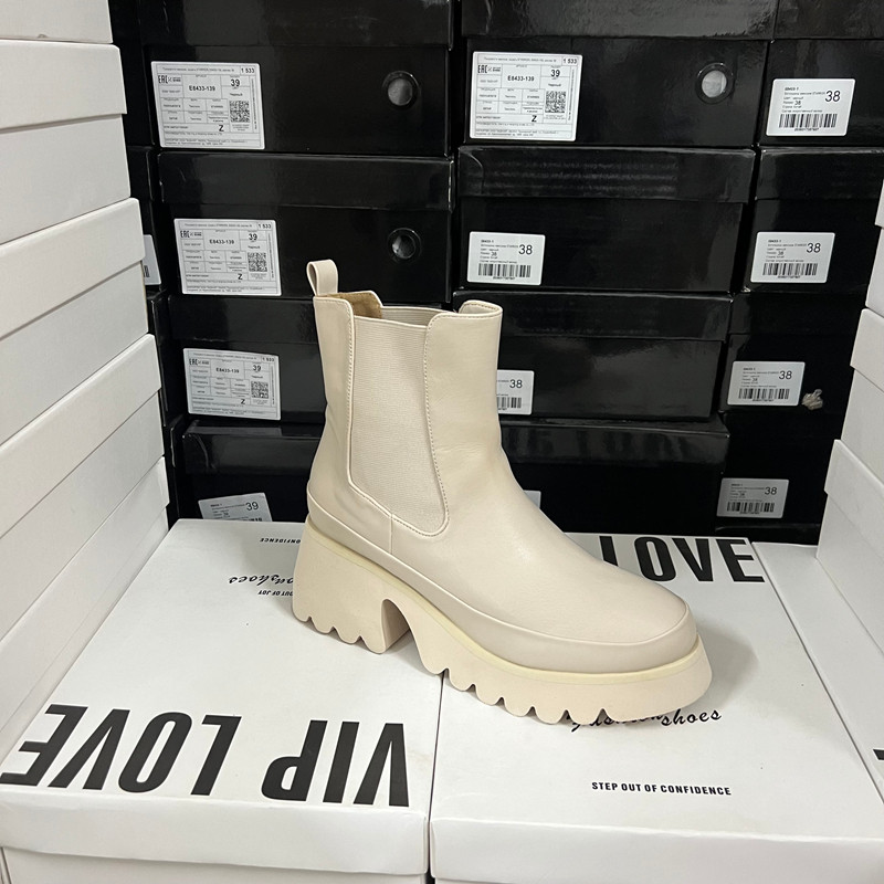 出口外贸原单断码捡漏女靴圆头厚底内增高切尔西靴冬季短靴,女鞋,马丁靴,淘宝优惠券,粉丝福利购,淘宝优惠卷