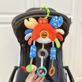 婴儿推车挂件0 6月 1岁宝宝摇铃大螃蟹风铃床铃安全座椅安抚玩具3