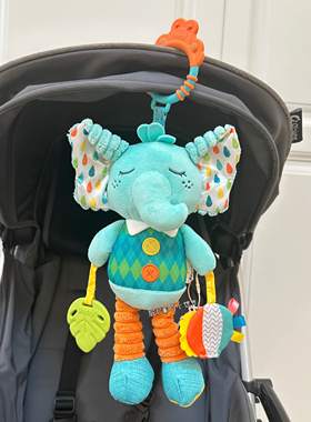 Sozzy新生儿安抚婴儿玩具0-1岁宝宝车载挂床挂推车挂件拉铃八音盒