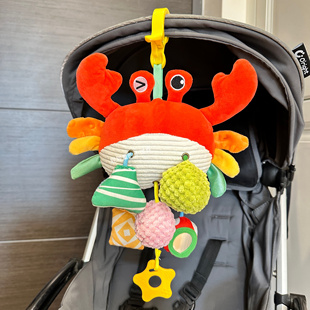 新生婴儿抽抽乐6个月推车挂件摇铃婴儿车载床铃安抚安全座椅玩具