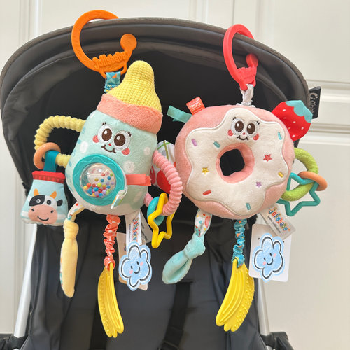 高颜值车挂jollybaby小奶瓶床铃