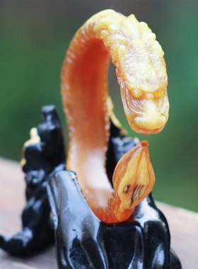 高贵羊角手镯龙年生肖镯子民族风国风2024新年礼物开口镯小众饰品