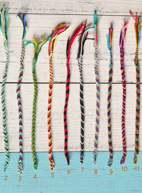 满额包邮毛线圆手链色彩艳丽风波