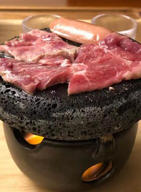 韩国西餐牛排日式酒店迷你圆石板