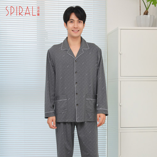 司派罗男士睡衣大码家居服套装