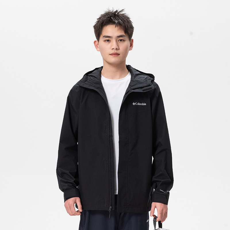 正品Columbia哥伦比亚男运动休闲连帽单薄冲锋衣外套XE8810010