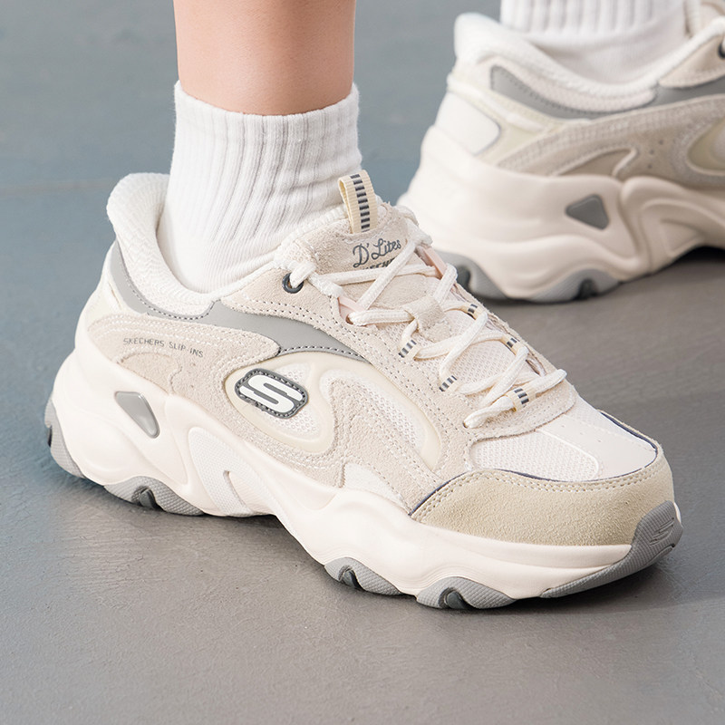 新款正品Skechers斯凯奇简约拼接百搭舒适女低帮运动休闲鞋150527
