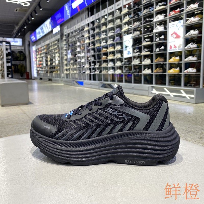 正品斯凯奇Skechers女款透气健身训练情侣款运动休闲跑步鞋129471