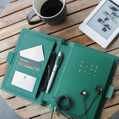 精致高级商务笔记本定制logo本子手帐本会议记录本办公工作记事本