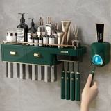 Зубная щетка установлена ​​на стене полюса -захотите желать -наборочная чашка с электрической чашкой сансинское домашнее мыть