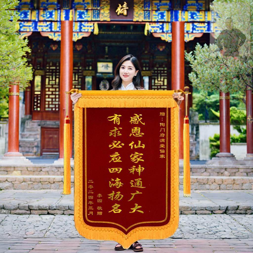 锦旗定制定做送仙家医生感谢医生老师律师美容院装修教练旌旗制作图片