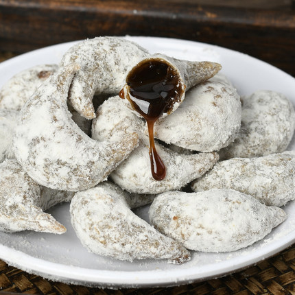 姜汁黑红糖羊角蜜梅豆糖角老式传统怀旧年货零食淮北特产小吃点心