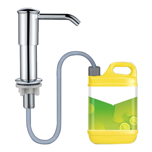 水槽洗洁精压取器厨房用洗菜池洗涤剂灵水池皂液按压瓶延长管神器